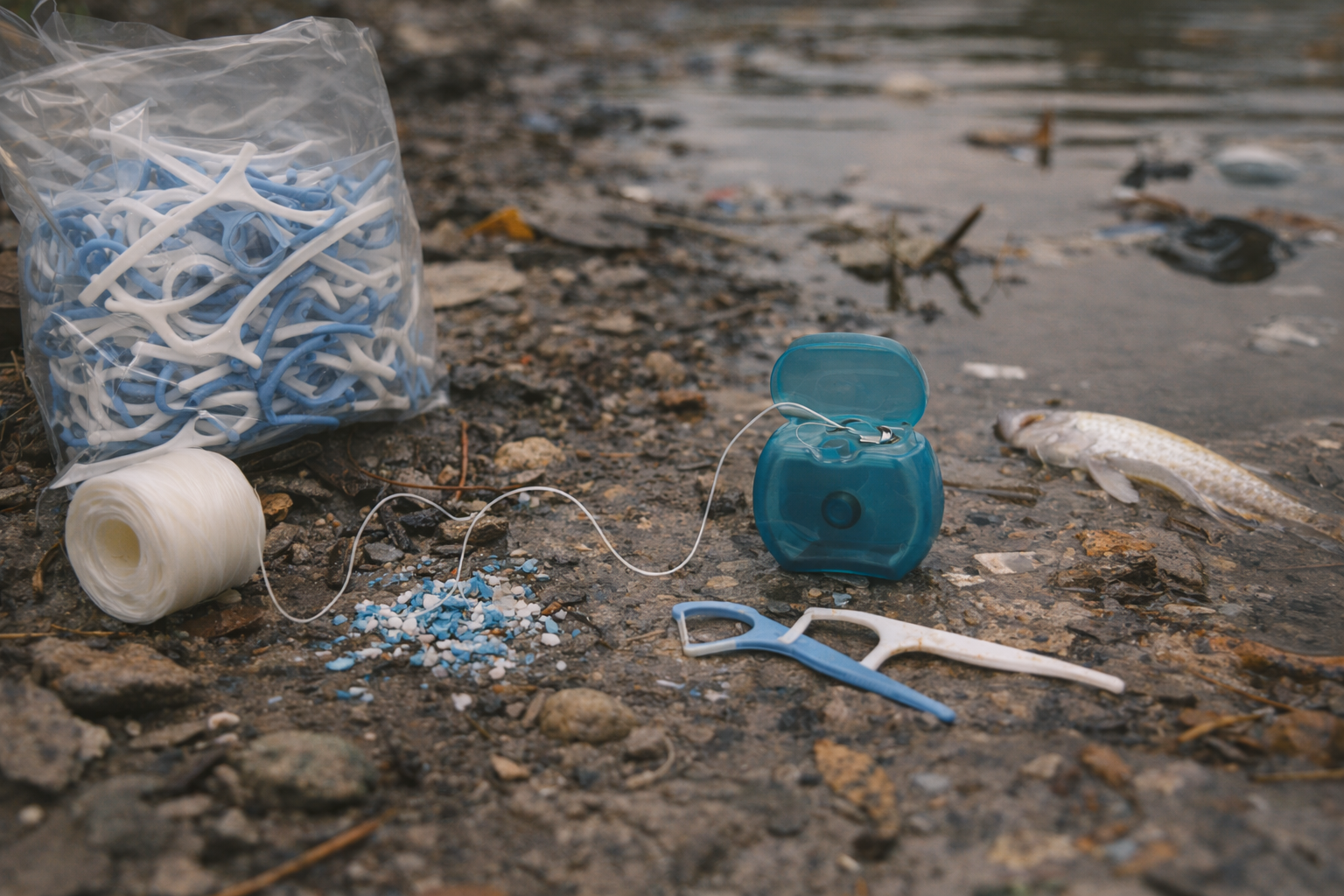The Hidden Environmental Cost of Traditional Floss // NUEOS